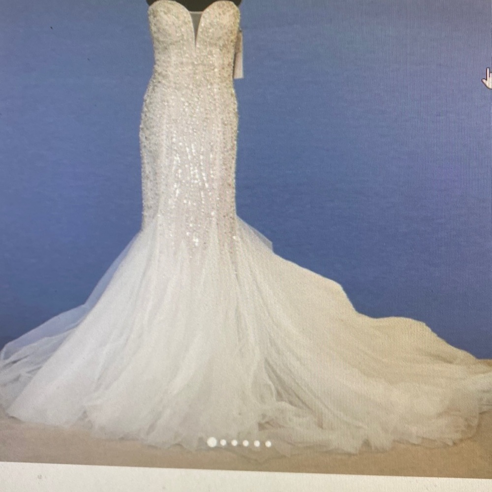 Galina Signature Trumpet wedding dress.size 8